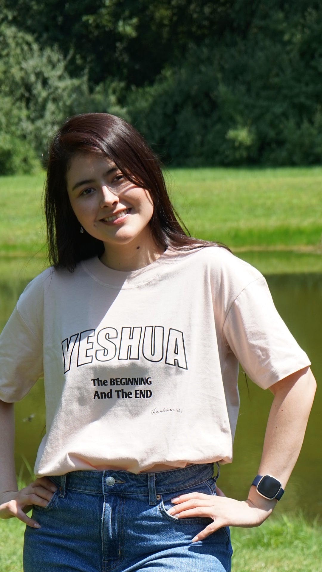 YESHUA – The Beginning and The End | Women's Loose Style Tee