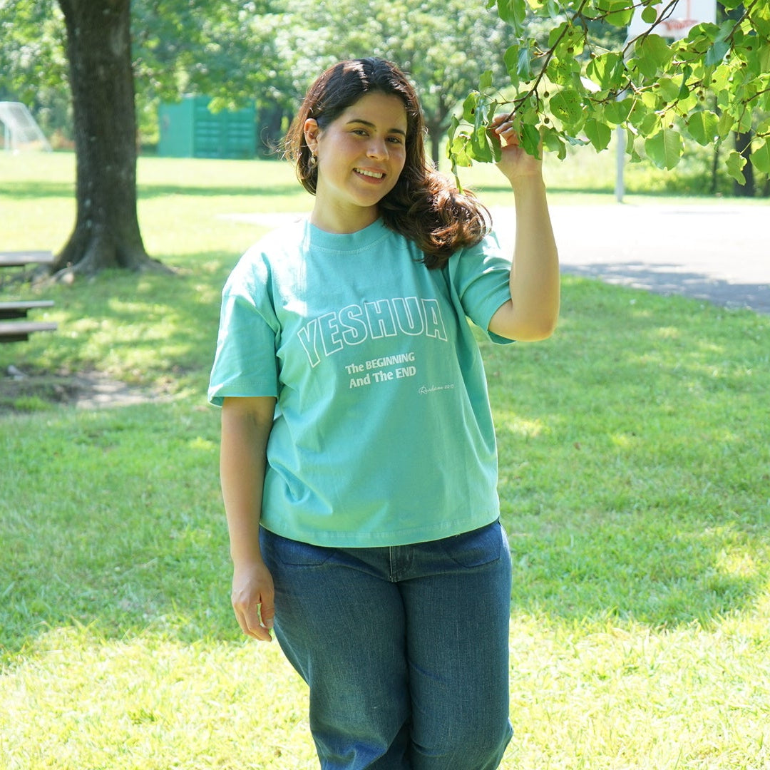 YESHUA – The Beginning & The End | Women's Loose Style Tee