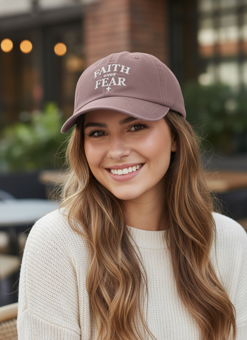 Faith Over Fear Christian Hat – Unisex | Gorra Cristiana Faith Over Fear (Unisex)