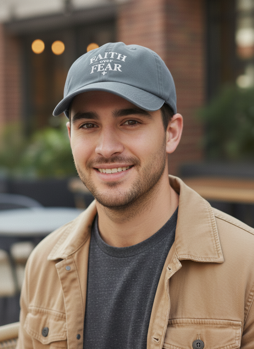 Faith Over Fear Christian Hat – Unisex | Gorra Cristiana Faith Over Fear (Unisex)