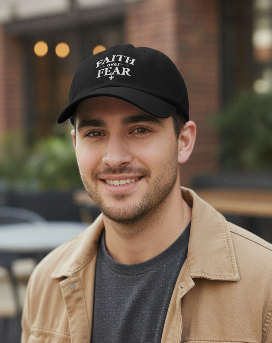 Faith Over Fear Christian Hat – Unisex | Gorra Cristiana Faith Over Fear (Unisex)