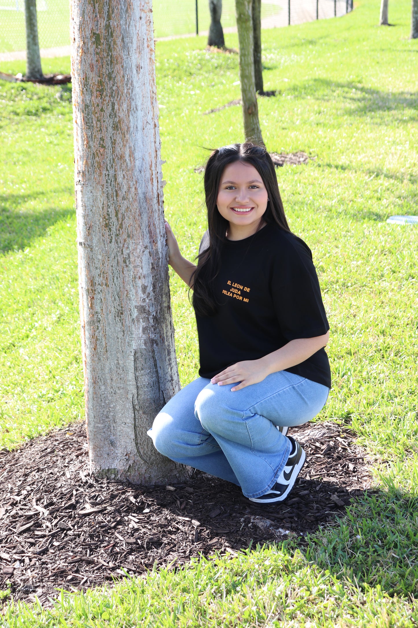 El León de Judá Pelea Por Mí | Camiseta Mujer Estilo Suelto