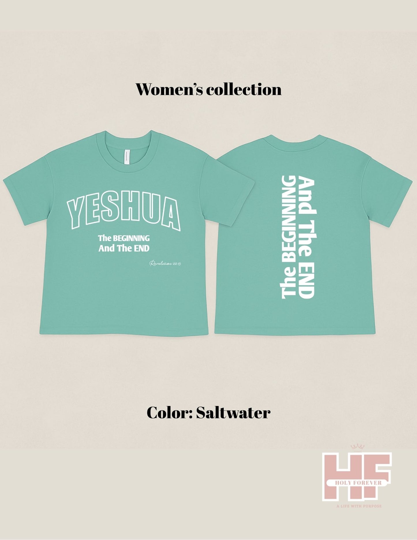 YESHUA – The Beginning & The End | Women's Loose Style Tee