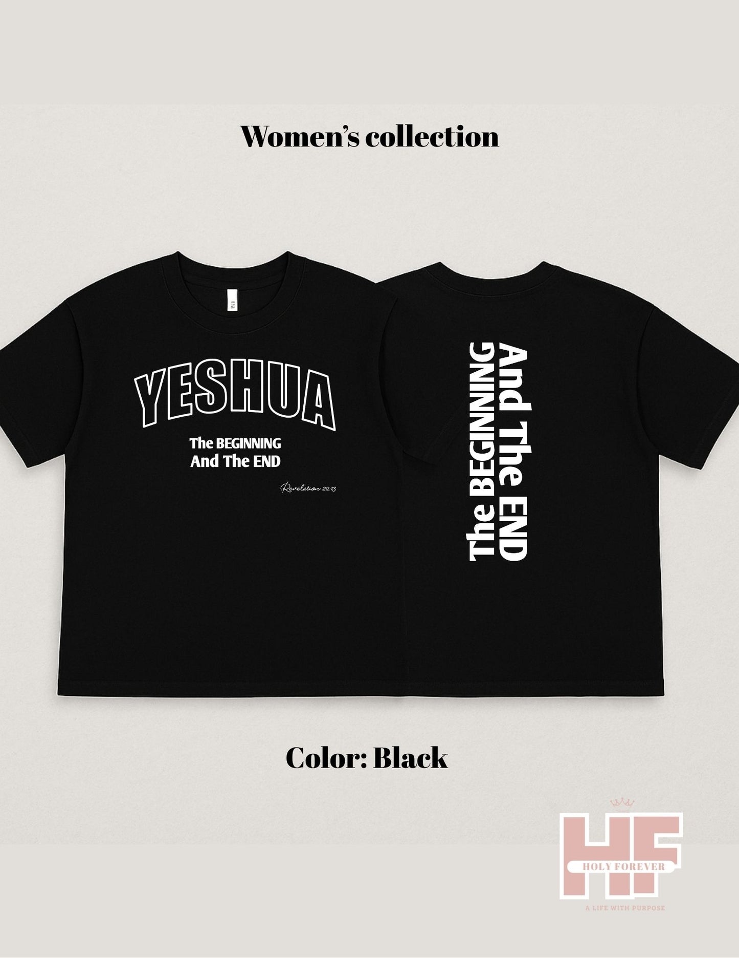 YESHUA – The Beginning & The End | Women's Loose Style Tee